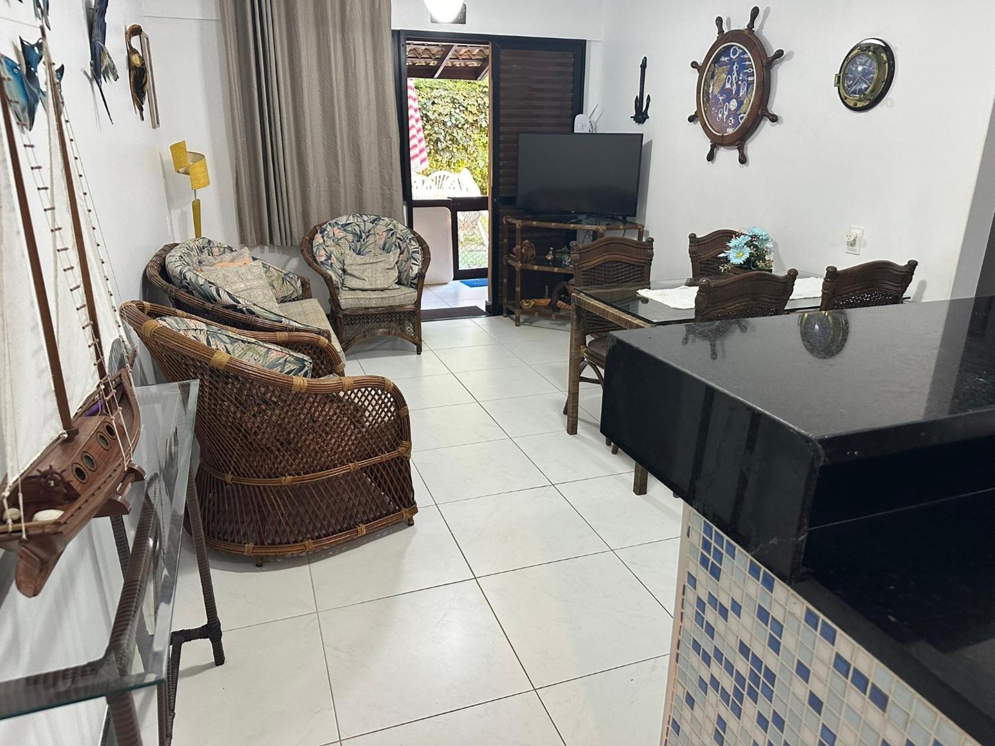 Flat Guarajuba 4 Quartos Terreo A Beira Mar - Pe Na Areia - Governanca Com Arrumadeira E Wi Fi Inclusos Camassari 外观 照片