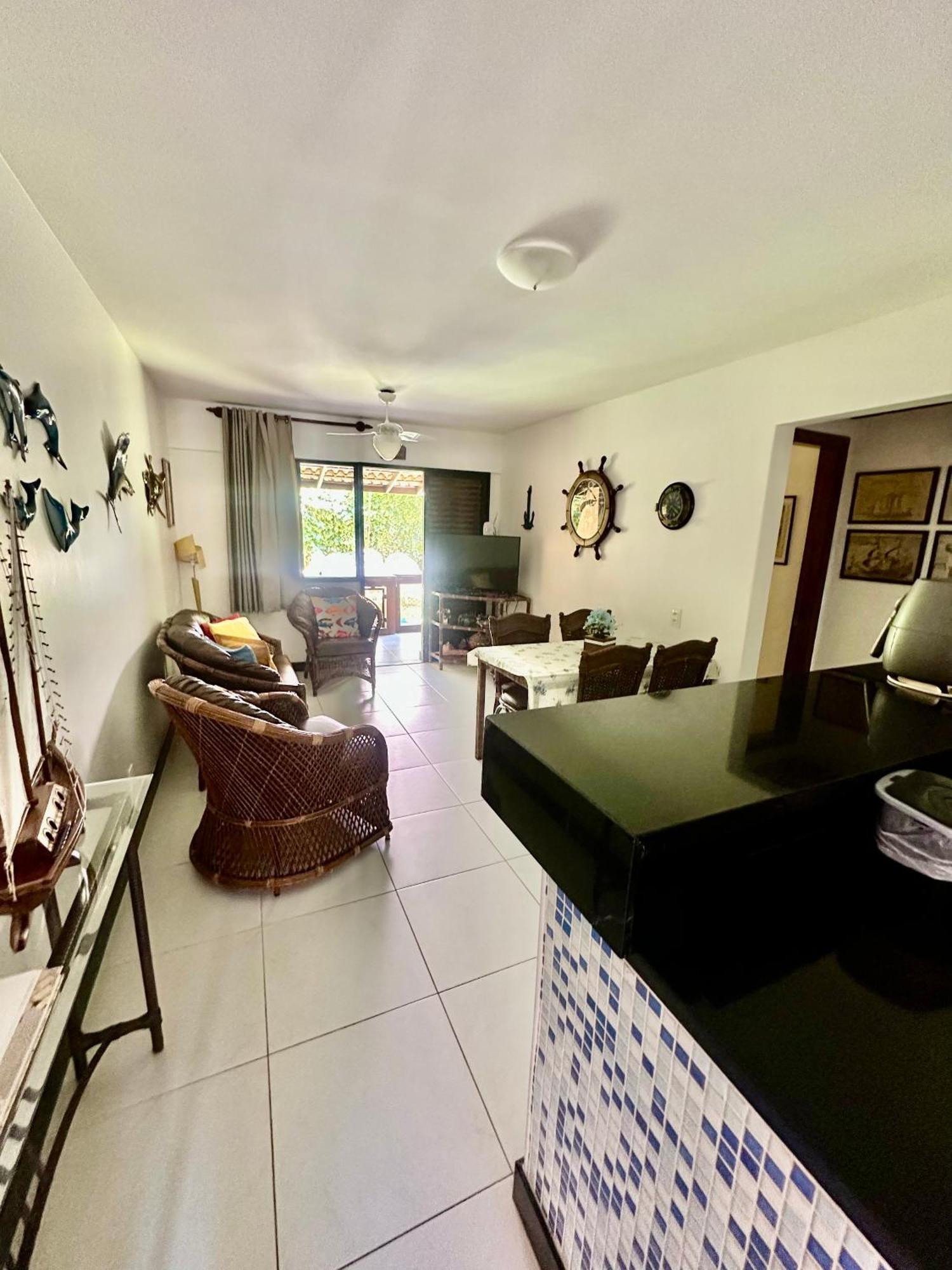Flat Guarajuba 4 Quartos Terreo A Beira Mar - Pe Na Areia - Governanca Com Arrumadeira E Wi Fi Inclusos Camassari 外观 照片